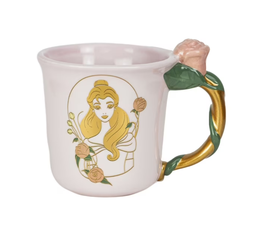Beauty and the Beast Belle Sculpted Handle Mug – 15 oz | Customizable
