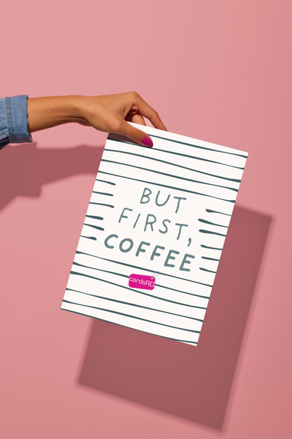But First, Coffee Postcard | Minimal Coffee Lover Card 4x6