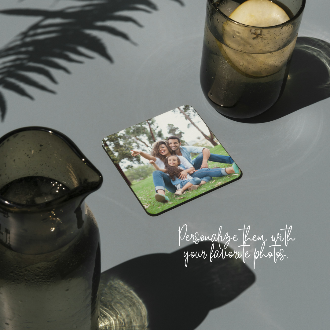 Custom Square Coasters (Set of 4) – 3.7”.