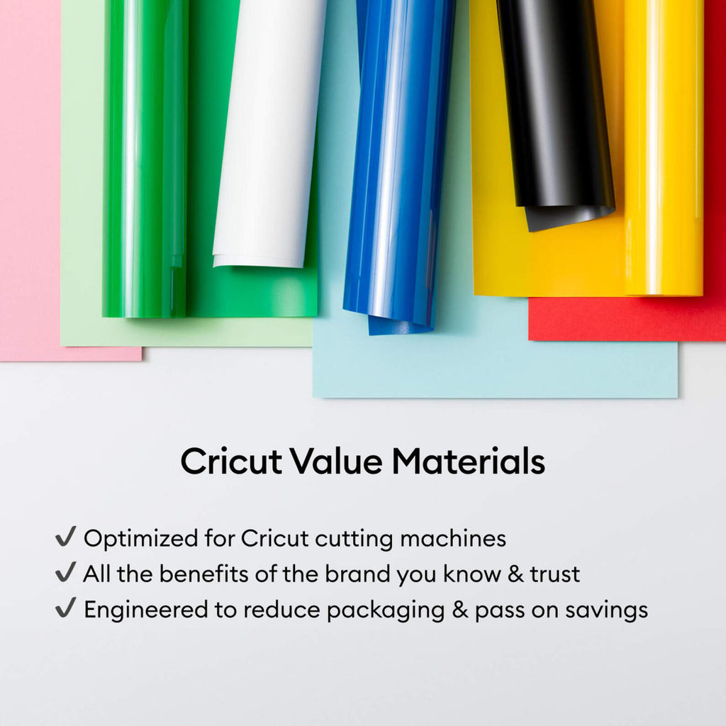 Cricut® Value Iron-On – Rainbow Sampler (10 Rolls, 12" x 3 ft)
