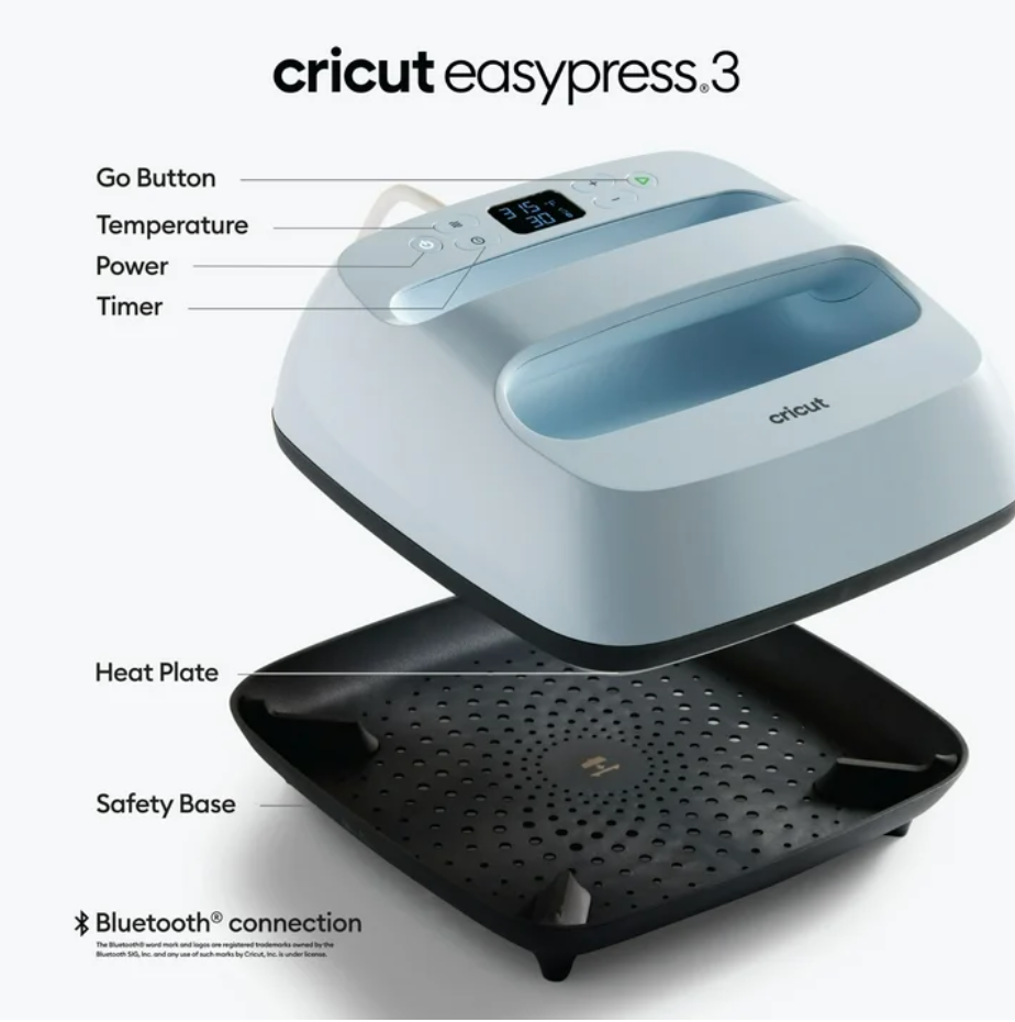 Cricut Maker 4 & EasyPress 3 Bundle – Smart Cutting Machine + Heat Press with HTV Combo Pack