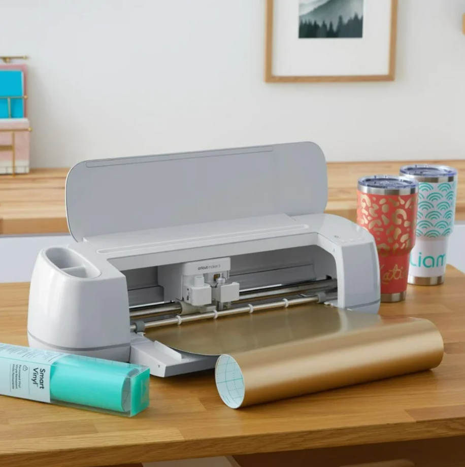 Cricut Maker 4 & EasyPress 3 Bundle – Smart Cutting Machine + Heat Press with HTV Combo Pack