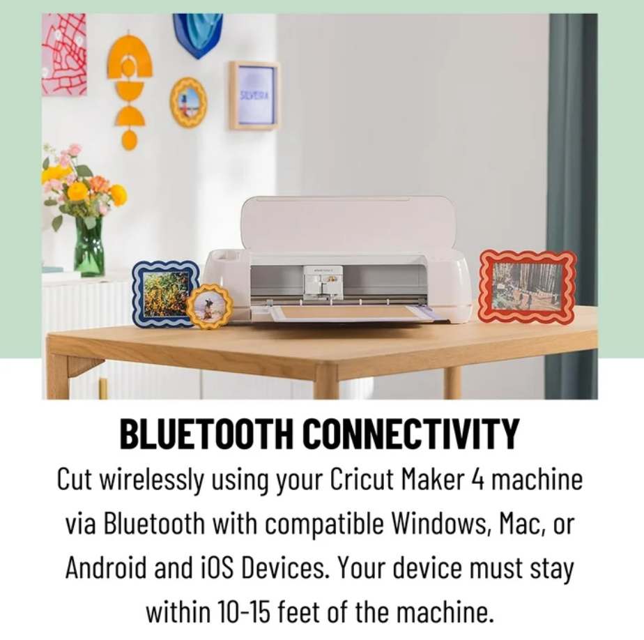 Cricut Maker 4 Smart Cutting Machine Bundle with Rainbow Smart Vinyl