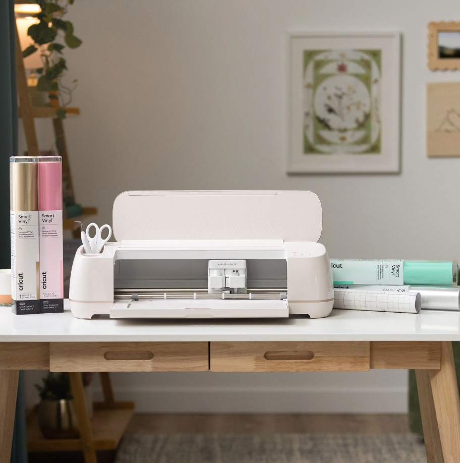 Cricut Maker 4 Smart Cutting Machine Bundle with Rainbow Smart Vinyl
