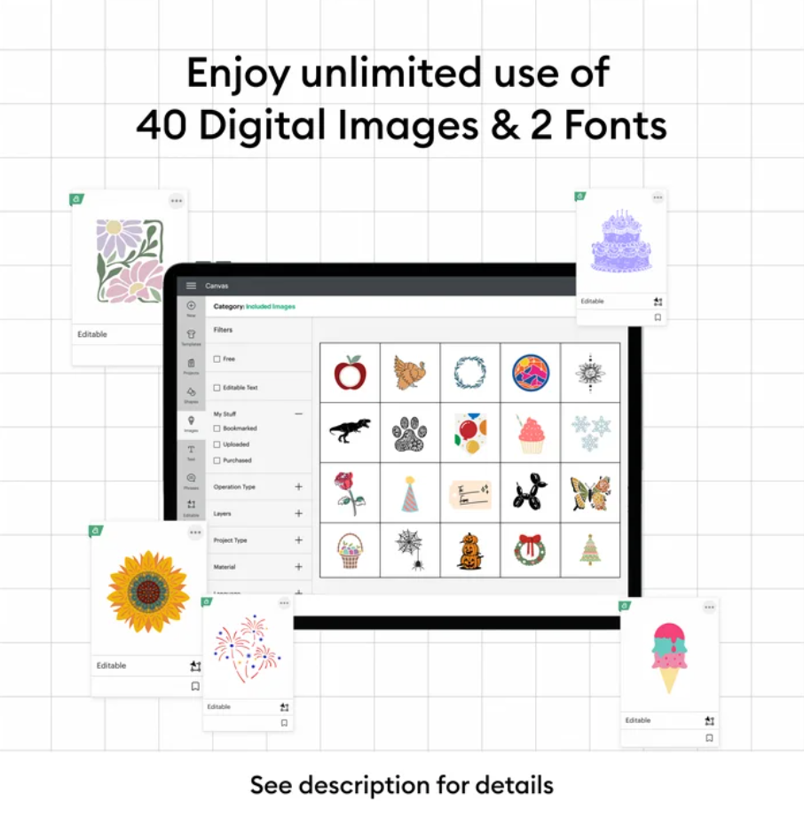 Cricut Maker 3 Smart Cutting Machine, Fog + $50 Digital Content