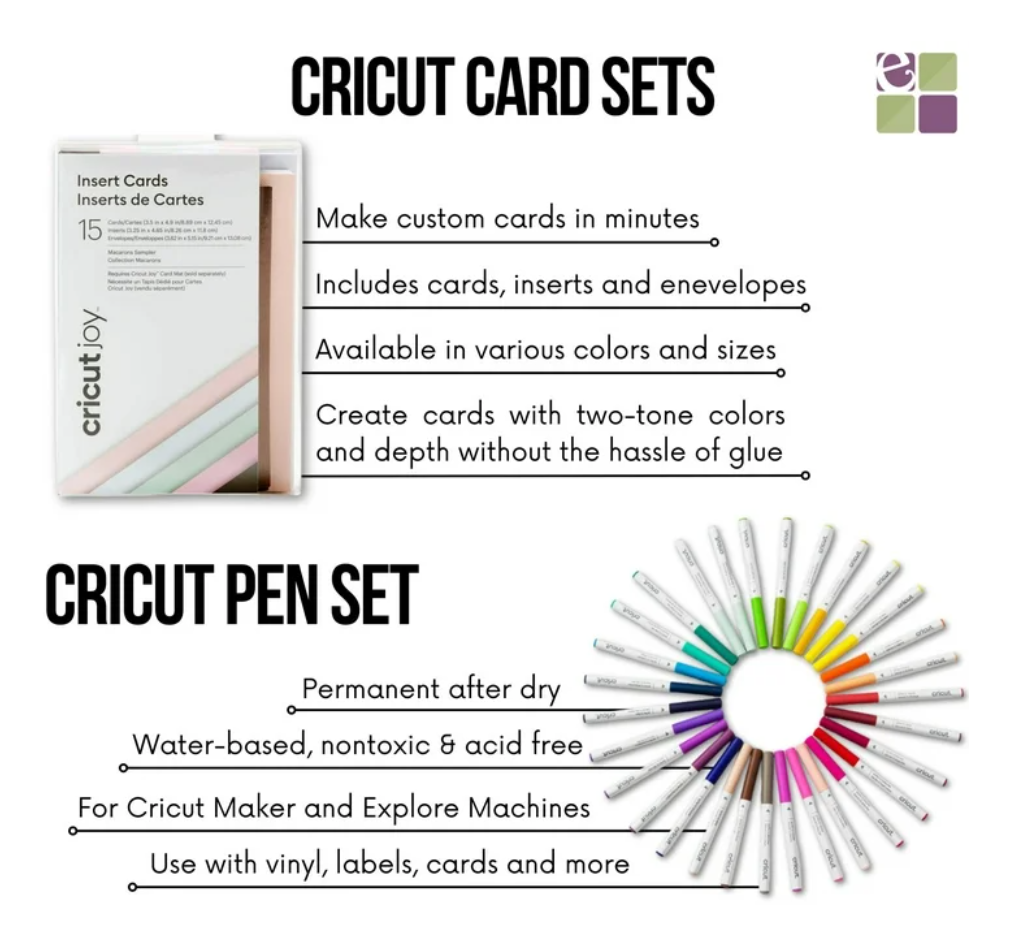 Cricut All-in-One Deluxe Materials & Accessories Bundle – Vinyl, Iron-On, Infusible Ink & More (74 Pieces)
