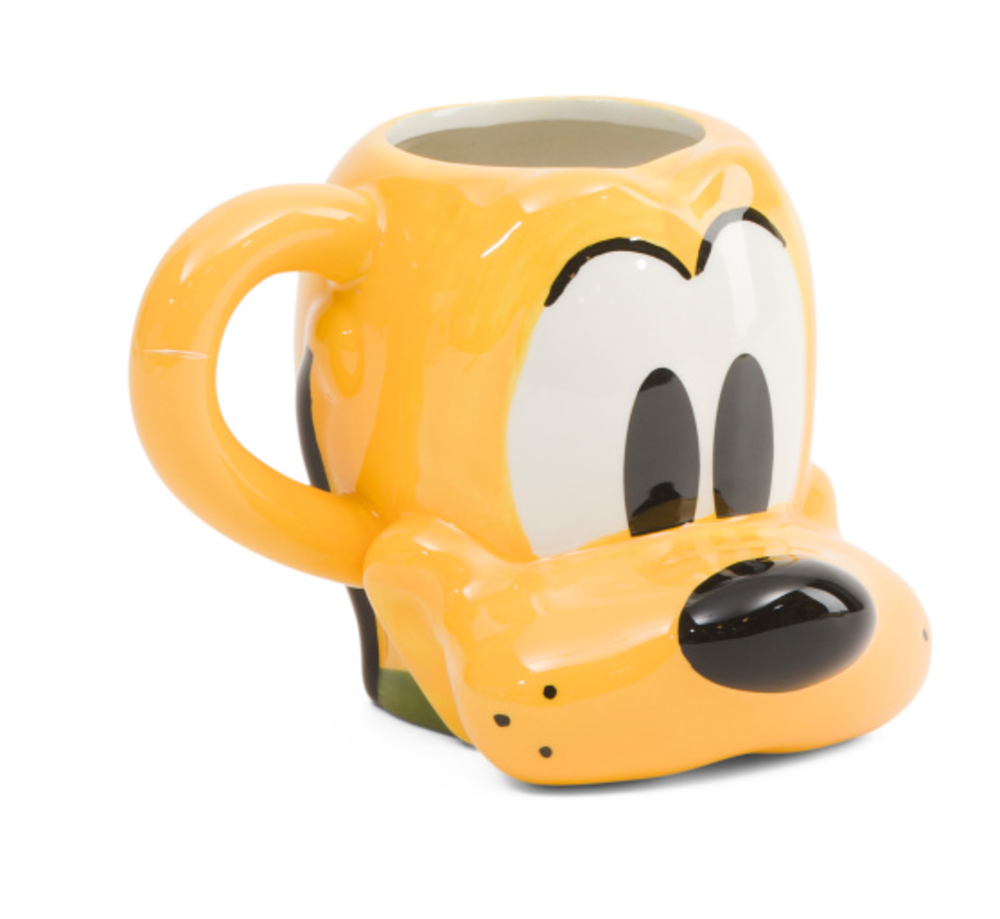 Disney Pluto Figural Ceramic Mug – Collectible Coffee Cup