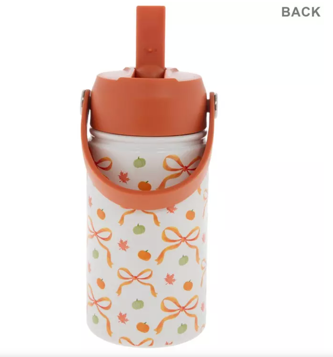Pumpkins & Bows Stainless Steel Water Bottle – 11oz Kids Fall Tumbler