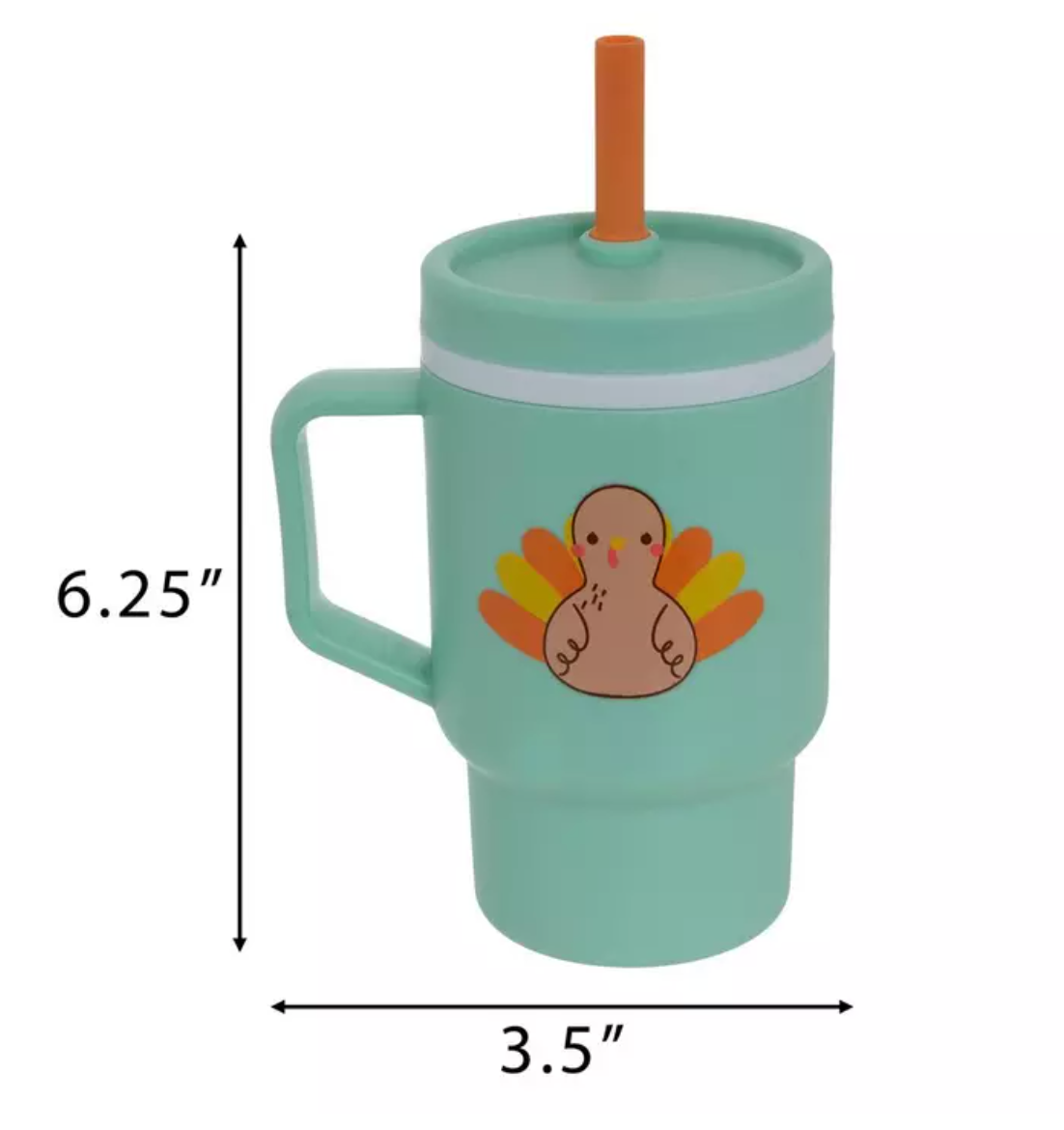 Turkey My First Tumbler – Baby Training Cup with Straw (10oz)