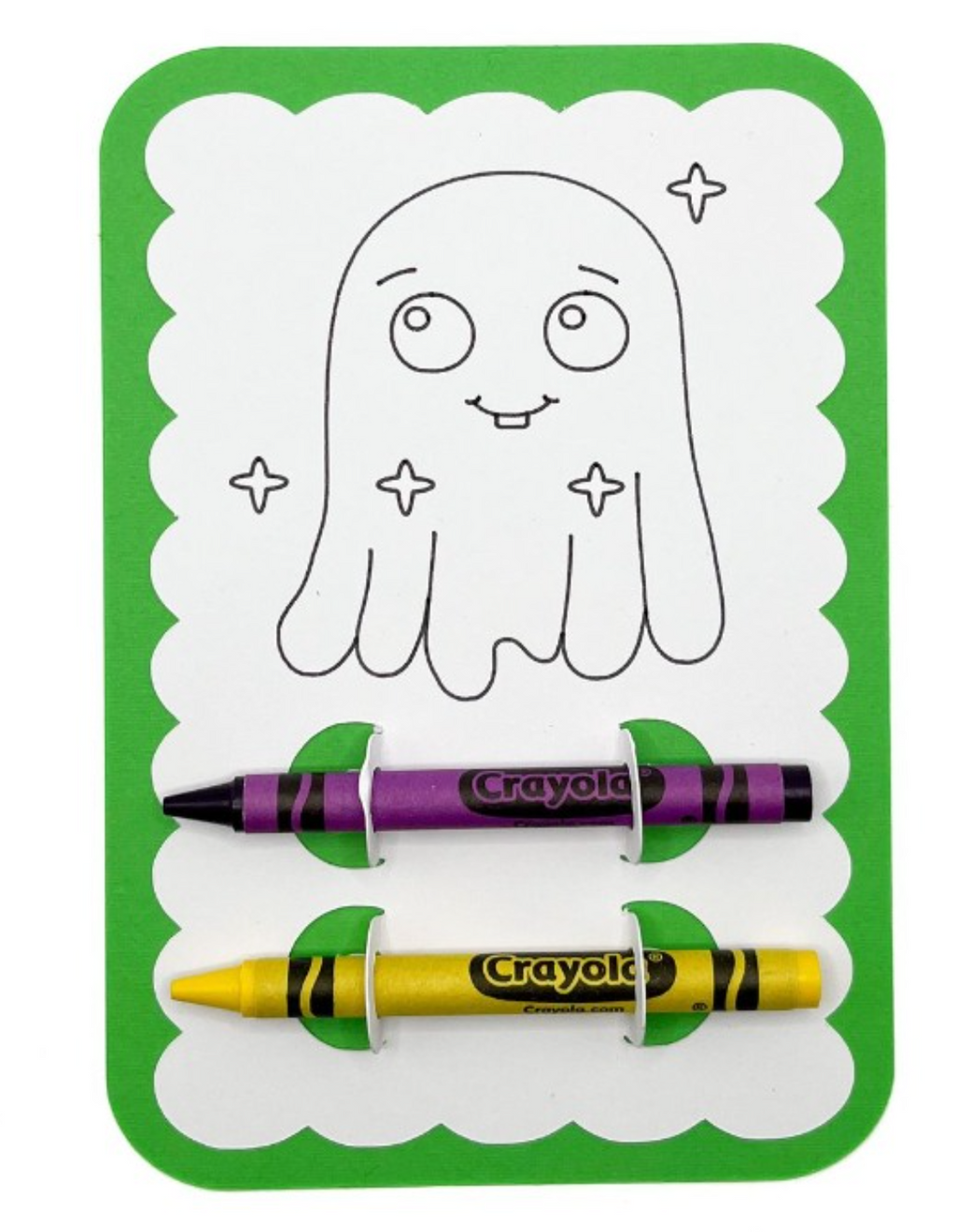 Halloween Coloring Cards with Crayons – Kids Party Favors | Pumpkin, Ghost & Monster Activity Set