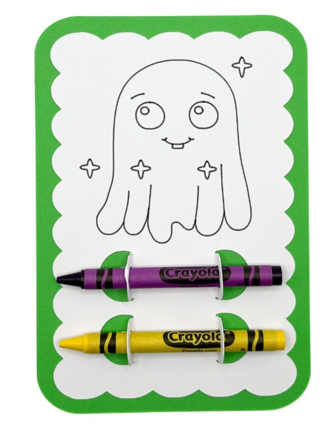 Halloween Coloring Cards with Crayons – Kids Party Favors | Pumpkin, Ghost & Monster Activity Set