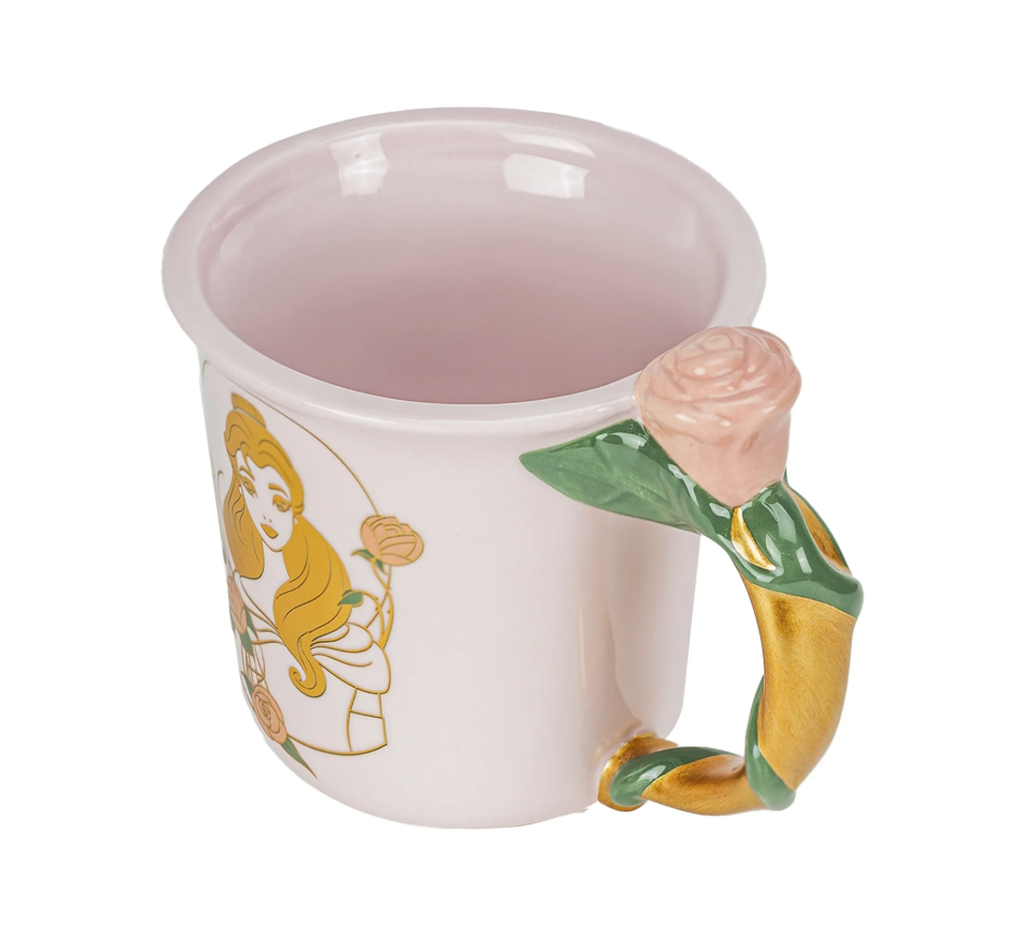 Beauty and the Beast Belle Sculpted Handle Mug – 15 oz | Customizable