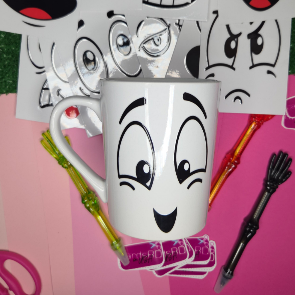 Mystery Face Mug 3D – Surprise Ceramic Mug with Optional Name