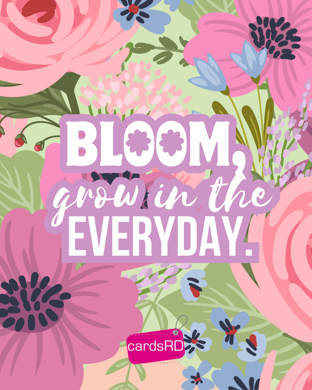 Bloom María™ Tumbler 12 onz – White & Blush Pink