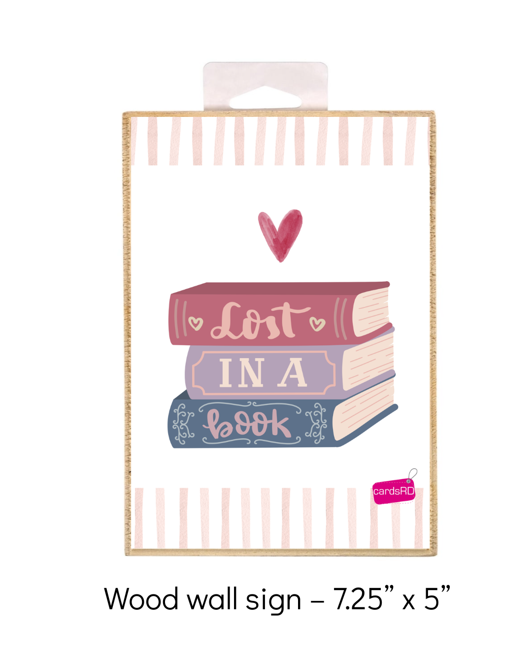 Book Lover Coffee Cup + 7.25” x 5” Decorative Wood Sign Set