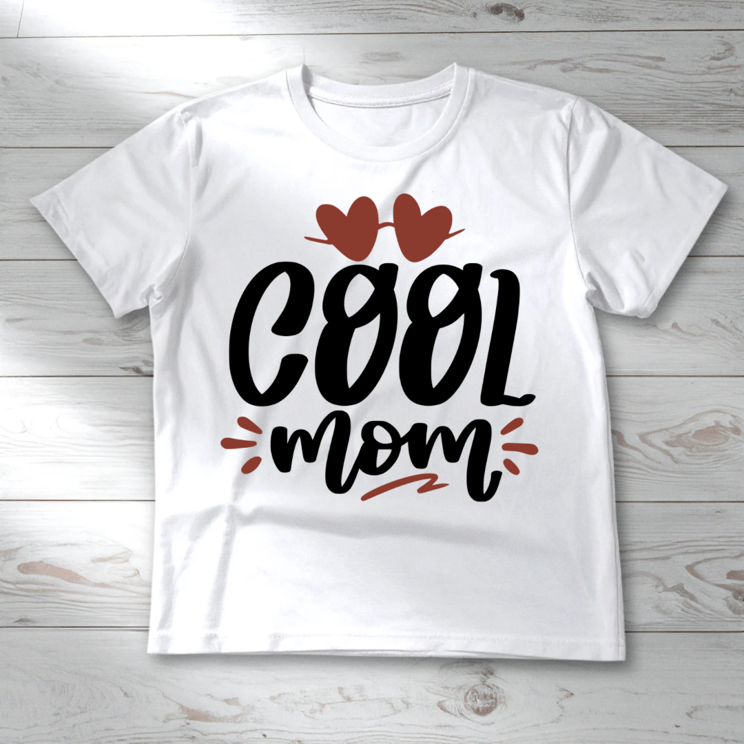 Cool Mom Transfer – Ready to Press DTF – 10x10 Trendy Mom Shirt Design (No Cricut Needed)