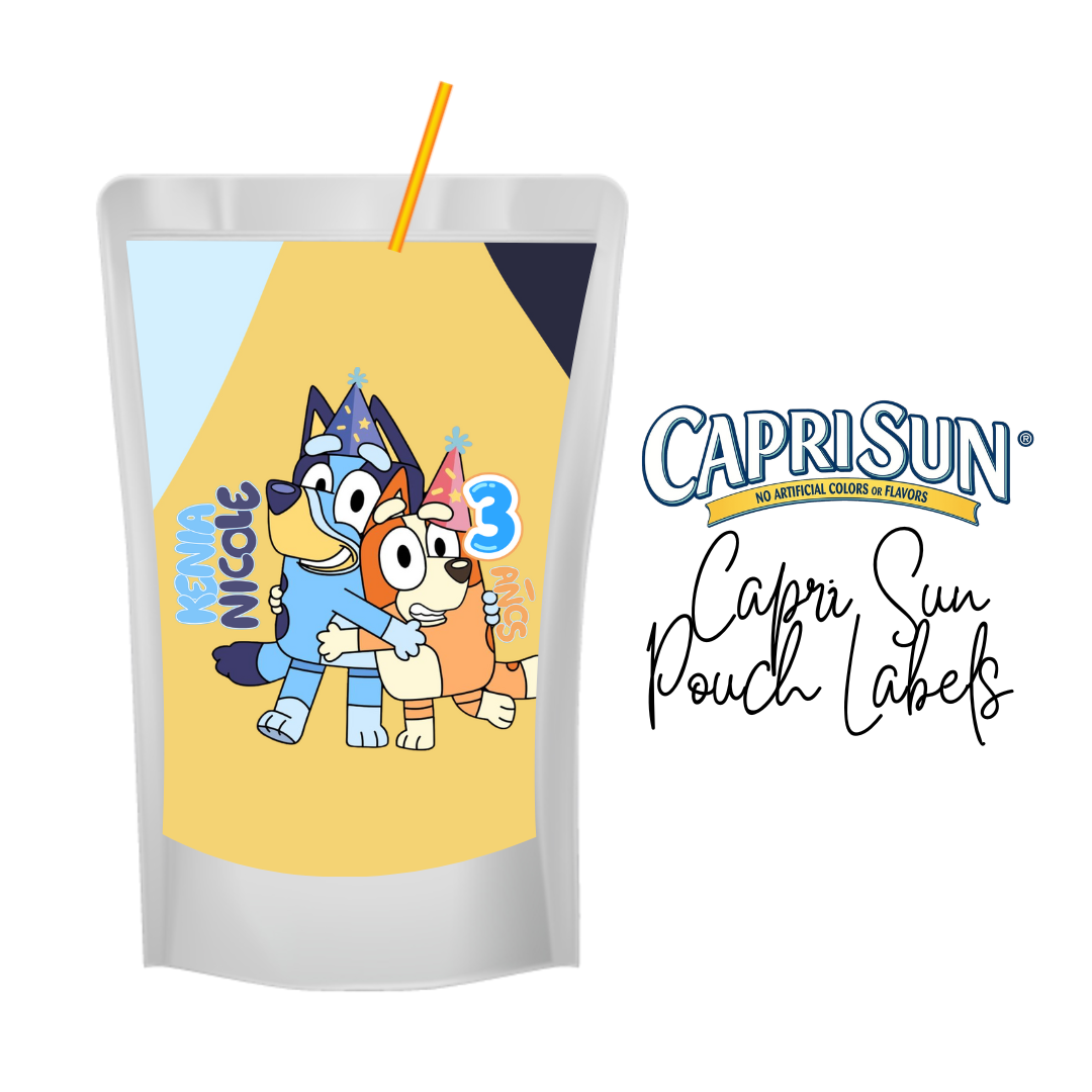 Custom Capri Sun Pouch Labels – Personalized Party Drink Pouches.