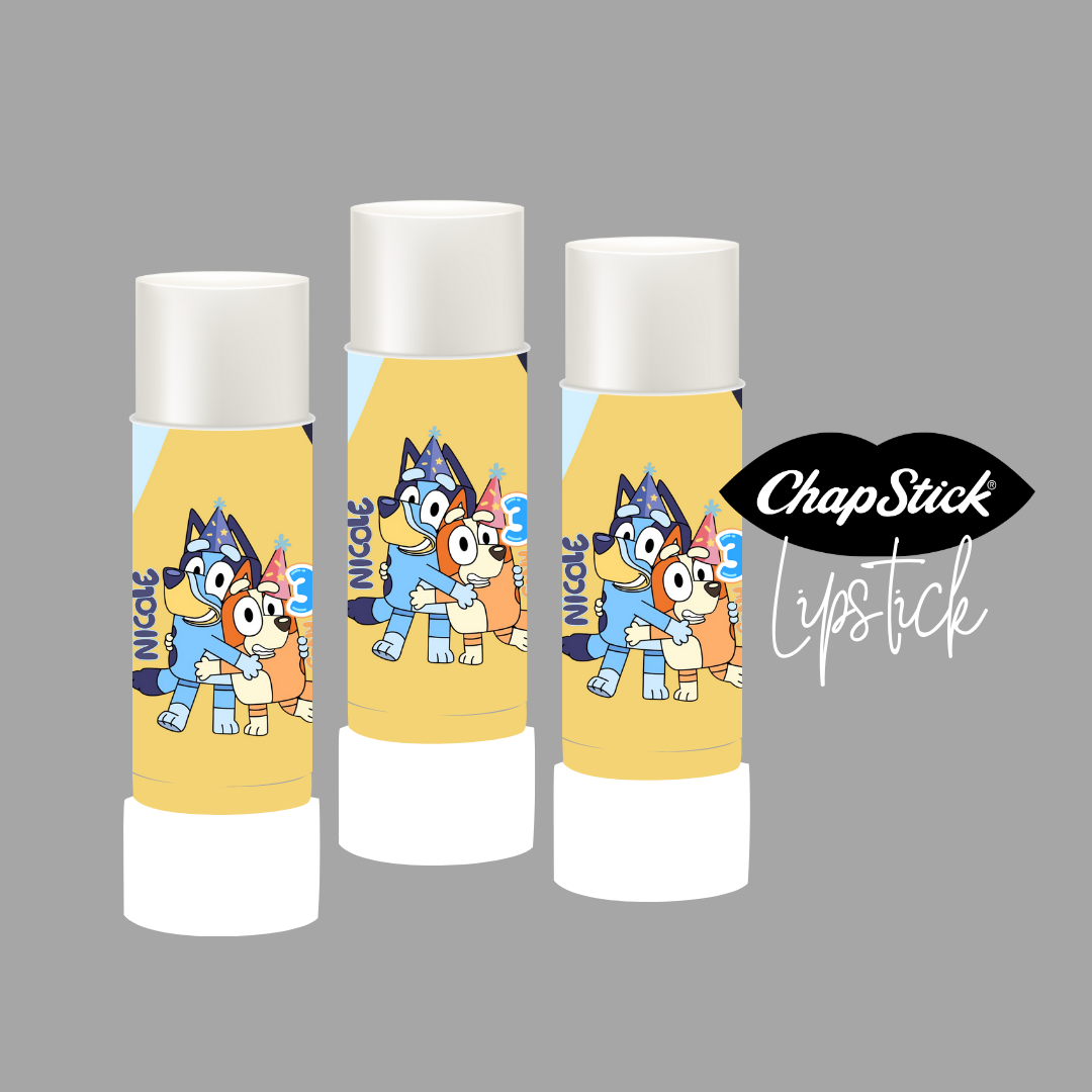 Custom Chapstick Labels or Ready-to-Gift Chapsticks – Party Favors.