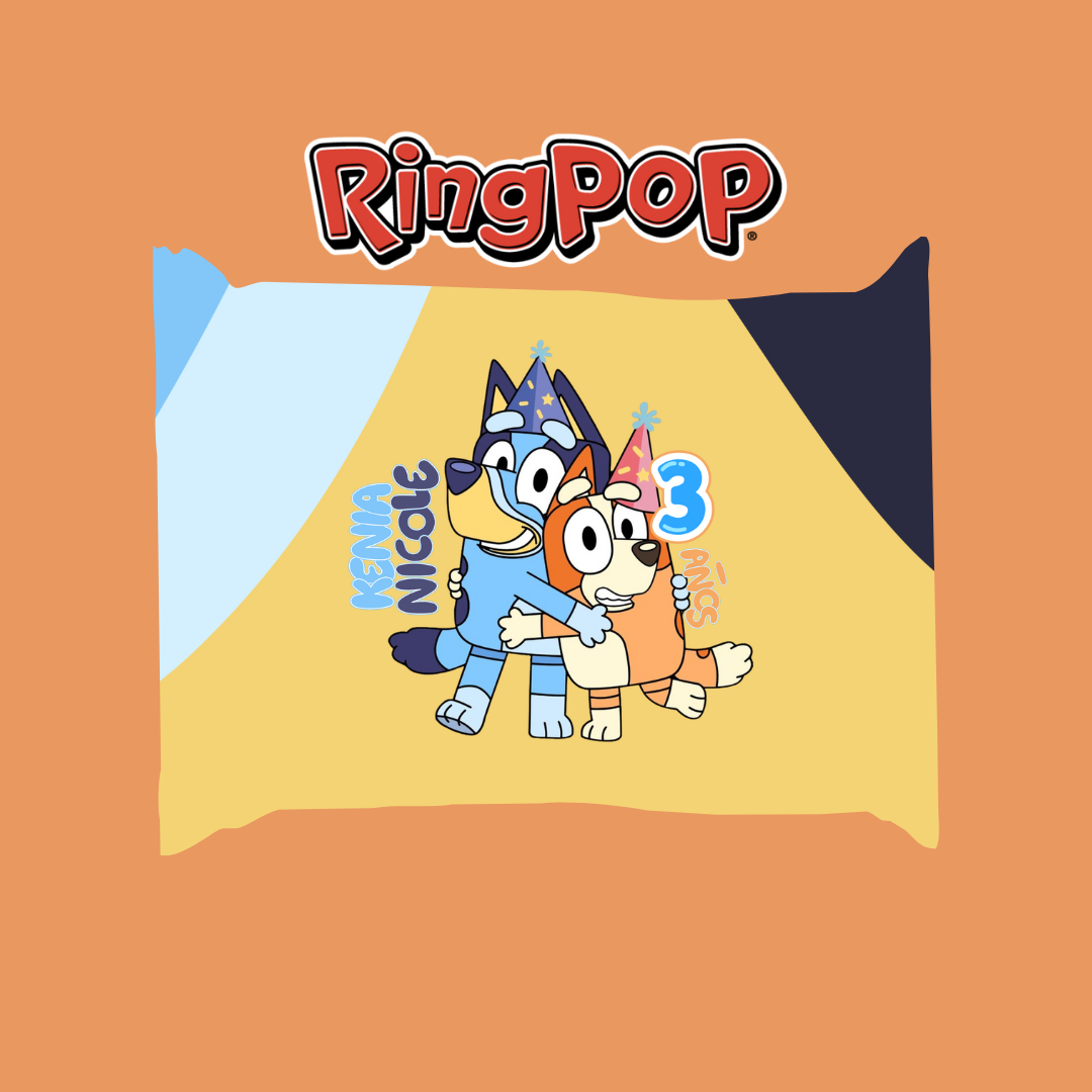Custom Ring Pop Wrappers – Personalized Candy Labels for Party Favors.