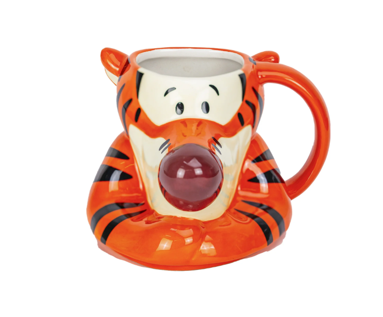 Tiger Sculpted Ceramic Mug – Fun Animal Coffee Cup, 12 oz