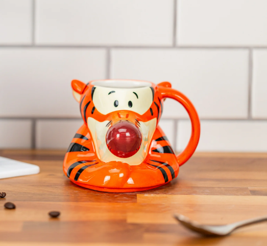 Tiger Sculpted Ceramic Mug – Fun Animal Coffee Cup, 12 oz