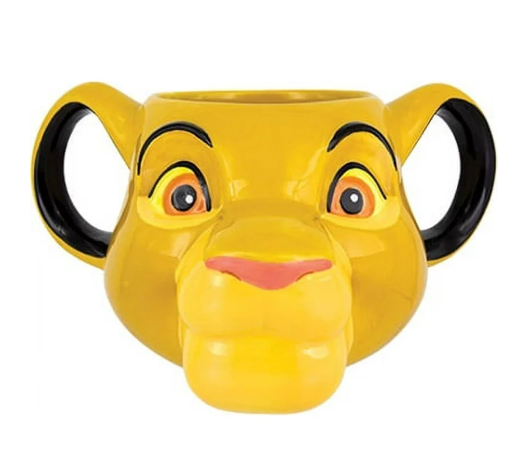 Lion Cub Shaped Ceramic Mug – Collectible Coffee Cup, 12 oz