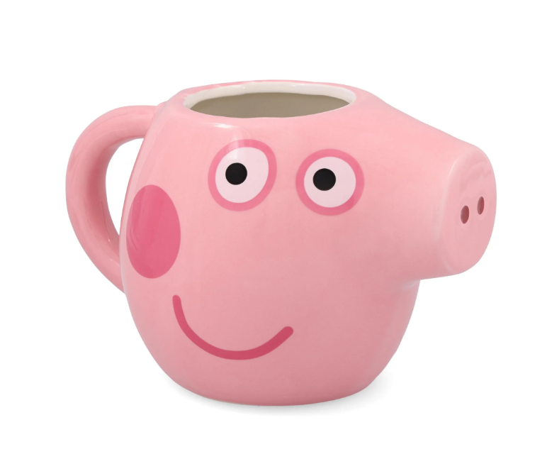 Pink Pig Sculpted Ceramic Mug – 20 oz