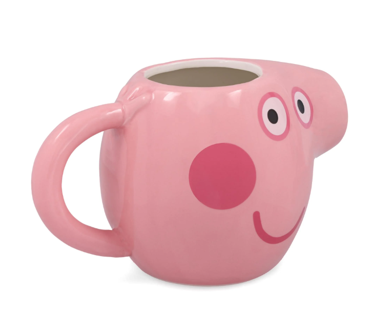 Pink Pig Sculpted Ceramic Mug – 20 oz