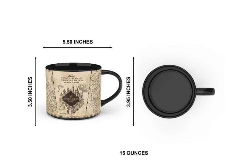 Harry Potter Marauder’s Map – Color Change Modern Ceramic Mug – 15 oz