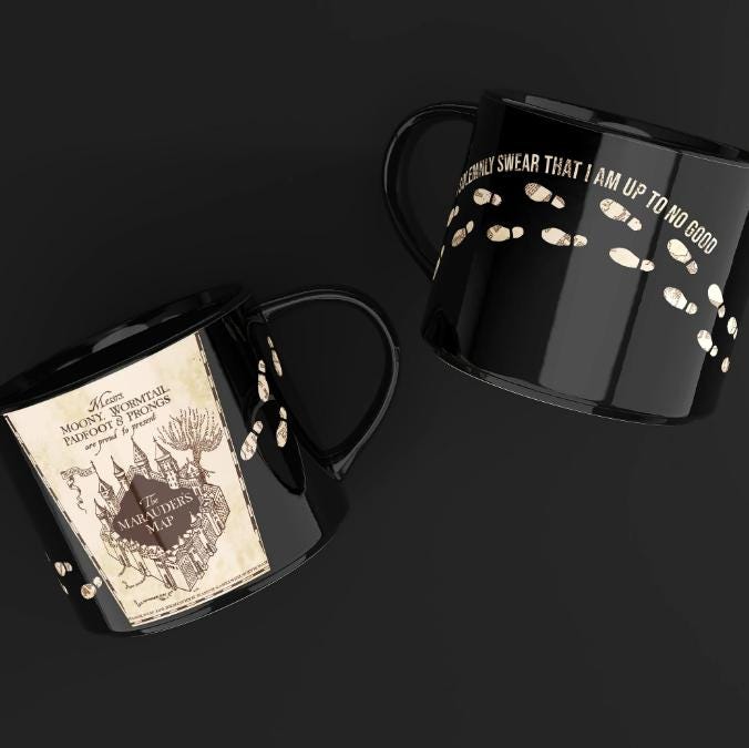Harry Potter Marauder’s Map – Color Change Modern Ceramic Mug – 15 oz