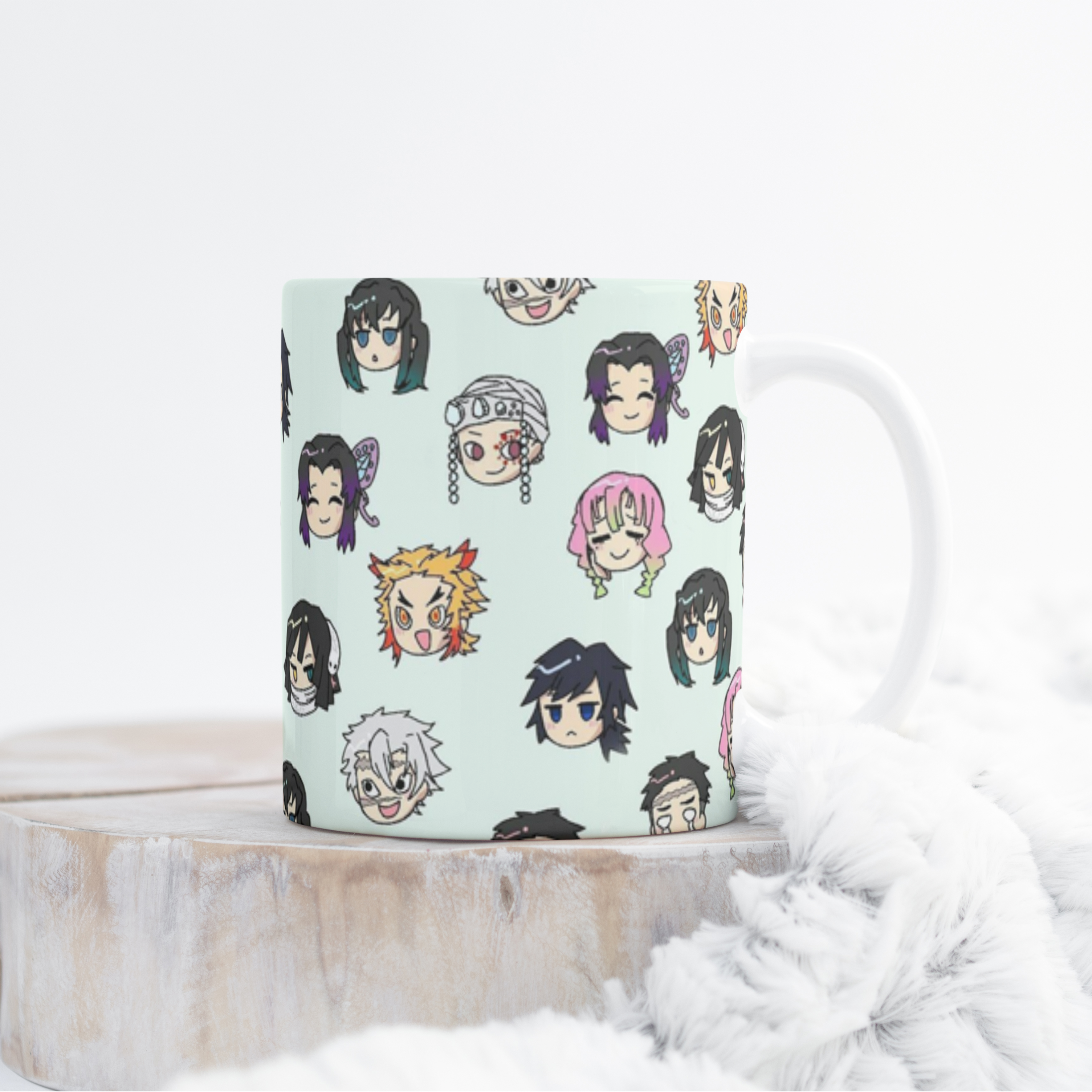 Custom Demon Slayer Sublimation Mug – 12 oz